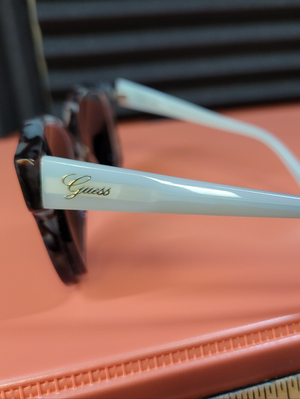GUESS Women's Two-Tone Tortoiseshell and Pale Blue Sunglasses